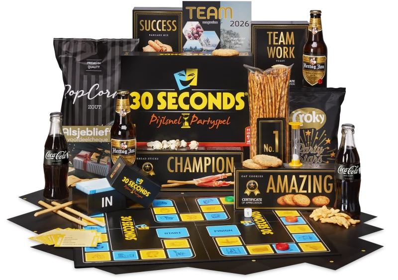 30 Seconds kerstpakket met spelletjes en lekkernijen