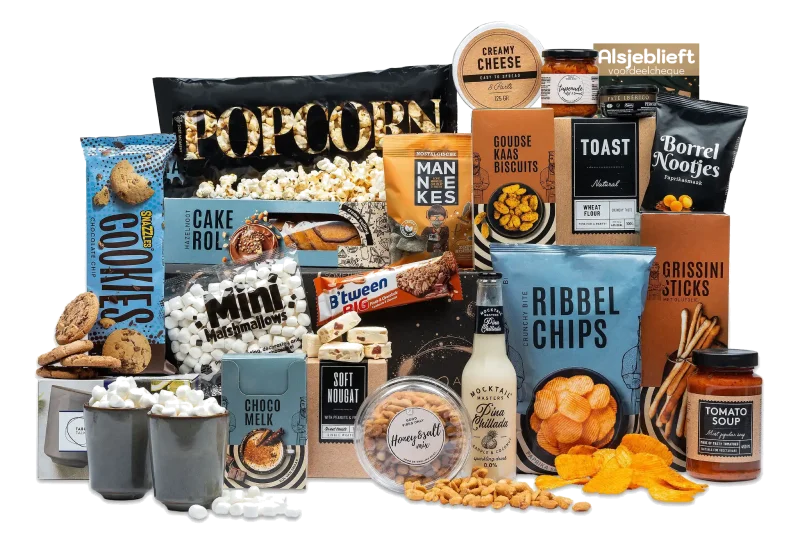 Back to cosy kerstpakket met mokken en lekkernijen