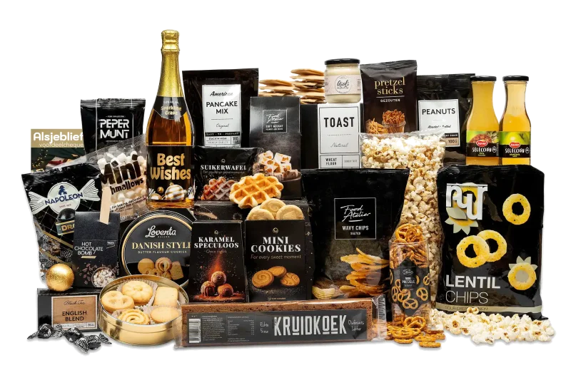 Best wishes kerstpakket met diverse lekkernijen