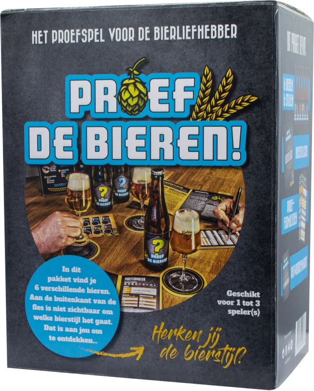 Kerstpakket Bier proefspel Proef de bieren 8x33 cl.