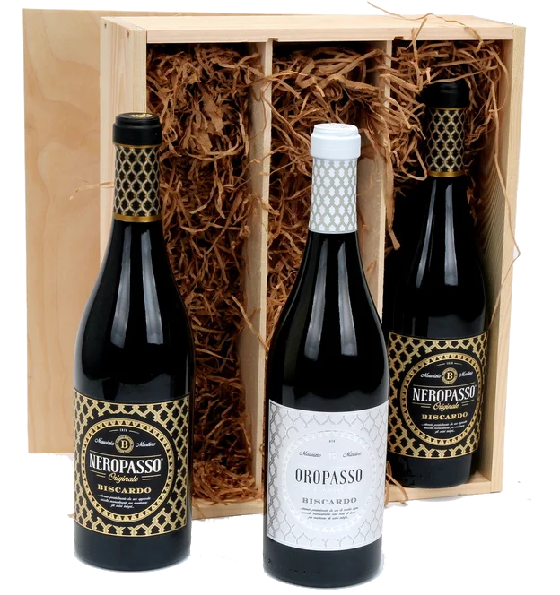 Kerstpakket Biscardo Oropasso - Neropasso 3-vaks