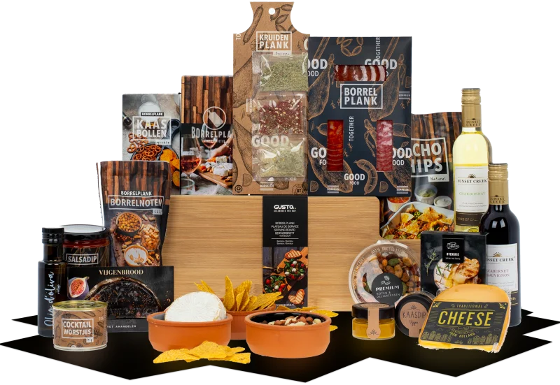 Kerstpakket Borrelplank voor iedereen