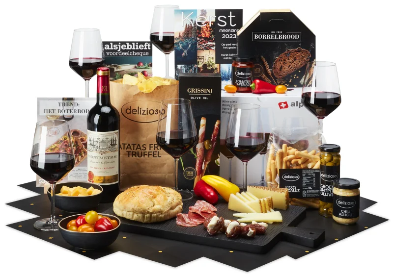 Kerstpakket Borrelplank