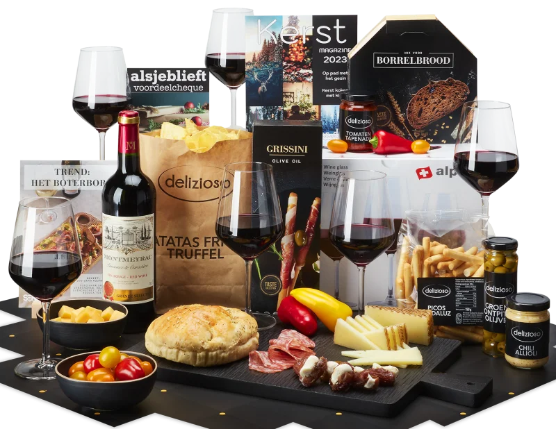 Kerstpakket Borrelplank
