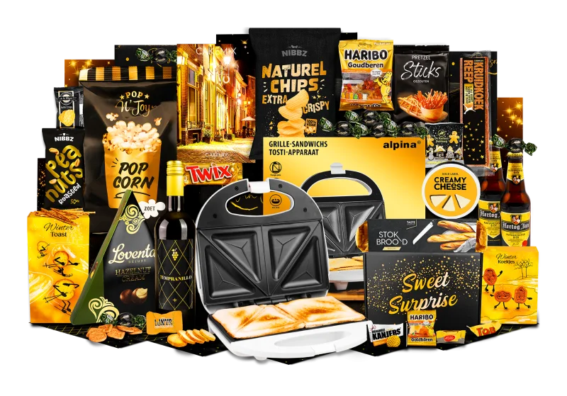 Chill de luxe kerstpakket met diverse lekkernijen