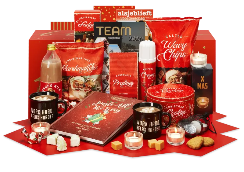 Classy Christmas pakket met kerstverhalen en lekkernijen