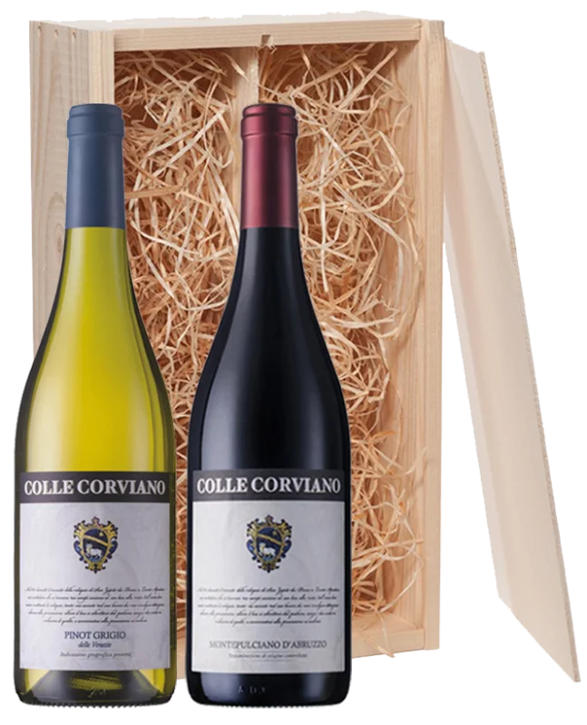 Kerstpakket Colle Corviano Pinot Grigio & Montepulciano