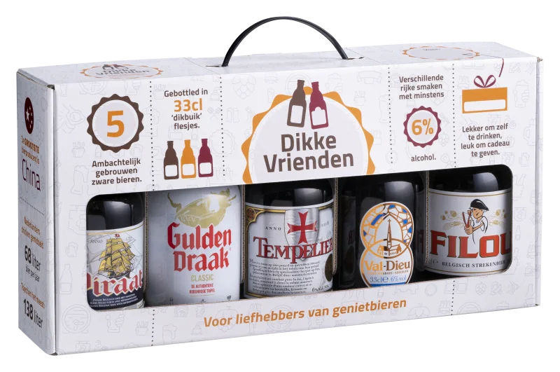 Kerstpakket Dikke Vrienden geschenkverpakking