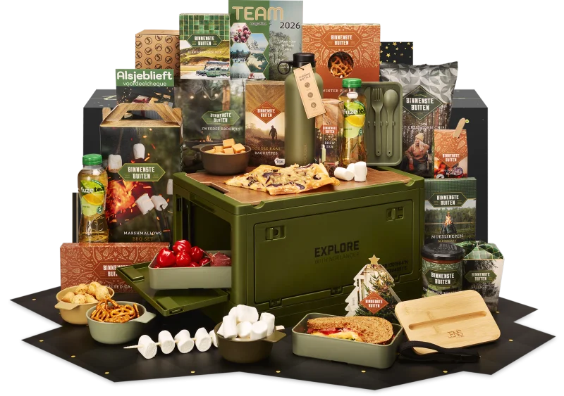 Explore pakket met NORLÄNDER Krat Groen en outdoor accessoires