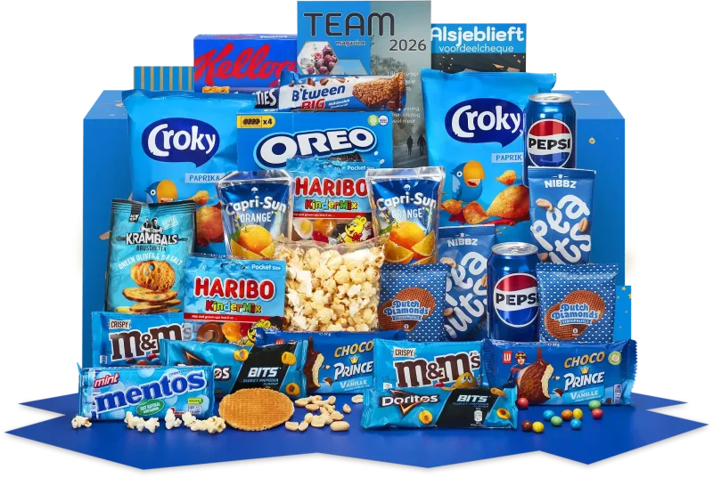 Feestelijke Selectie kerstpakket met diverse lekkernijen