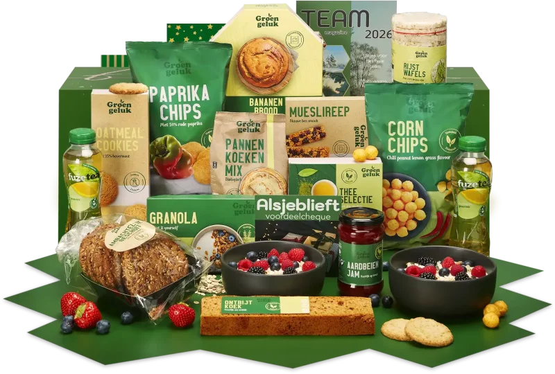 Fris en fruitig kerstpakket met biologische producten