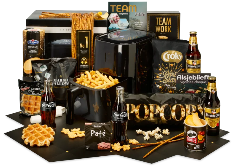 JENS Living Air Fryer met snacks en vouchers kerstpakket