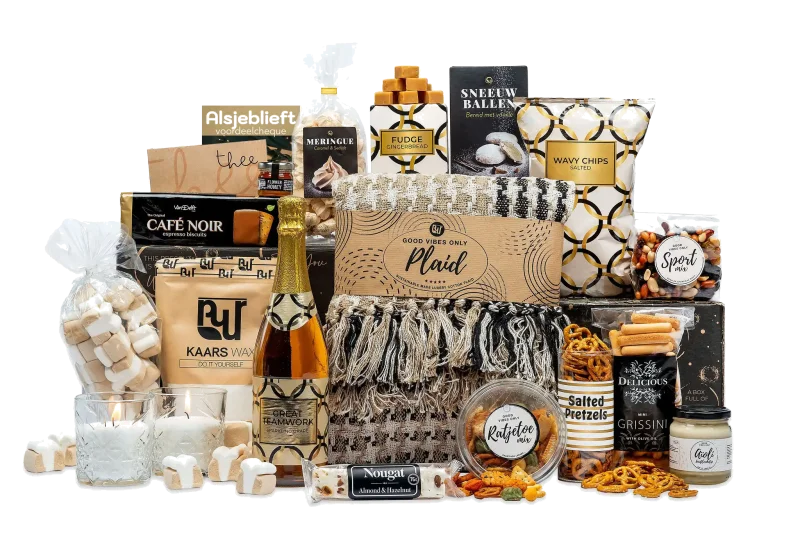 Golden cirkel kerstpakket met diverse lekkernijen