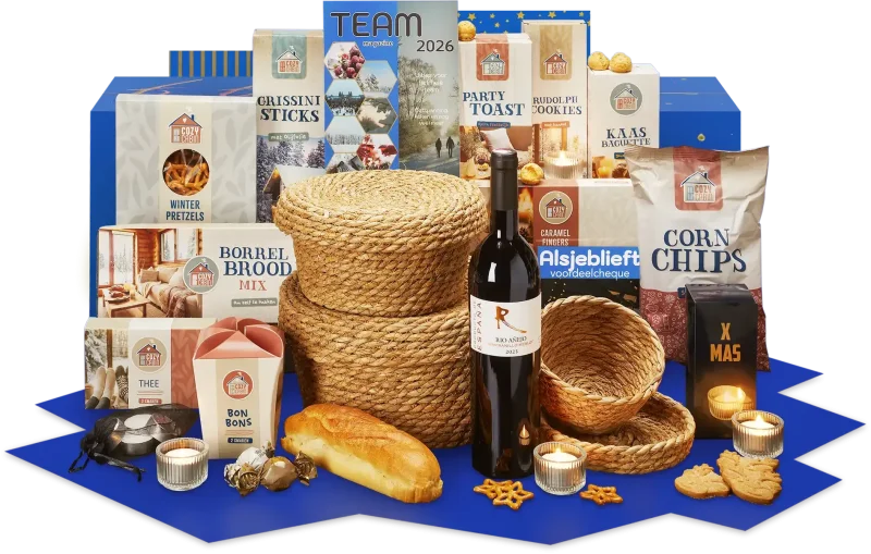 Happiness kerstpakket met diverse luxe artikelen
