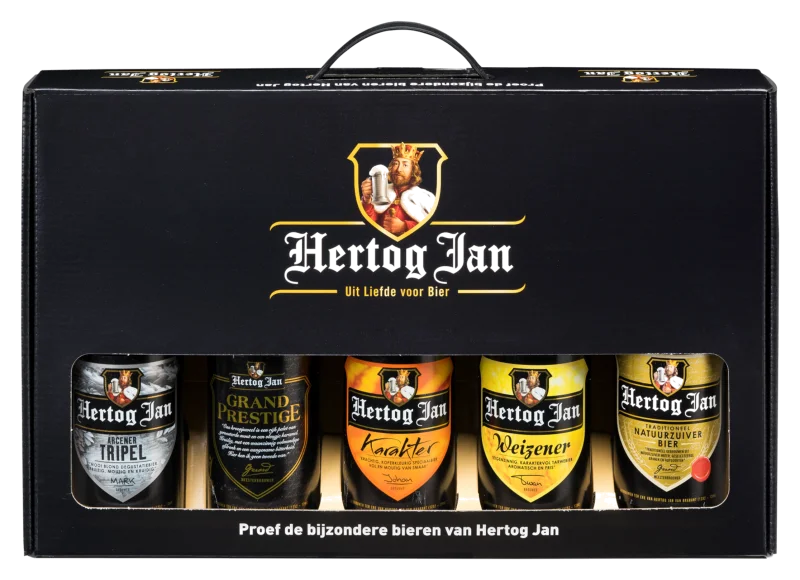 Kerstpakket Hertog Jan assorti 5x 0,30