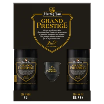 Kerstpakket Hertog Jan Grand Prestige met glas