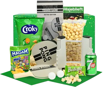 Kerstpakket Tafeltenniskoning