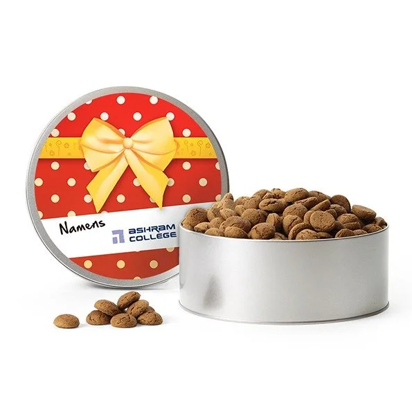 Kerstpakket Koekblik met kruidnoten 500 gram