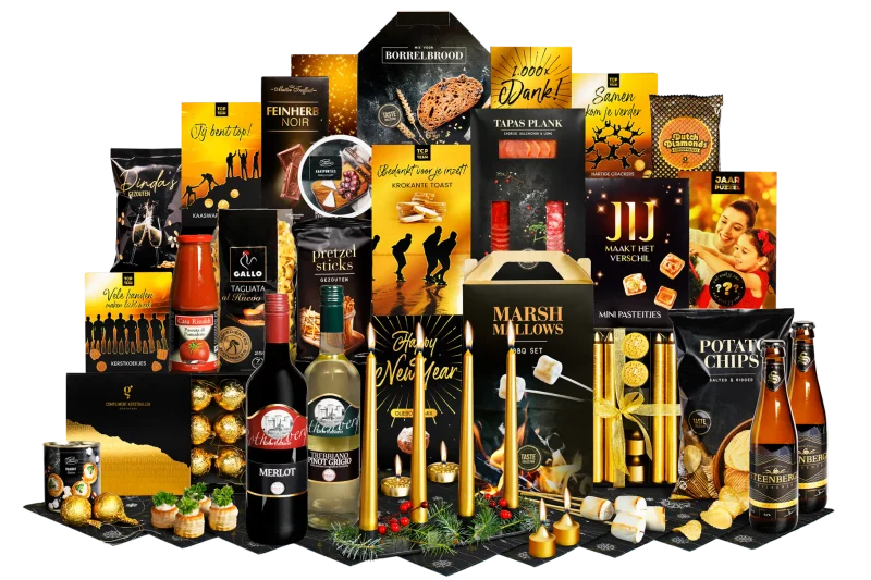 Kerstpakket Met een goud randje