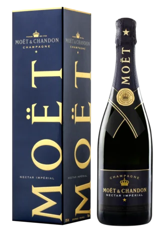 Kerstpakket Moet & Chandon Nectar 75 cl in Giftbox
