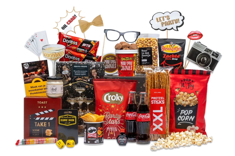 Movie star kerstpakket met Pathé voucher en lekkernijen