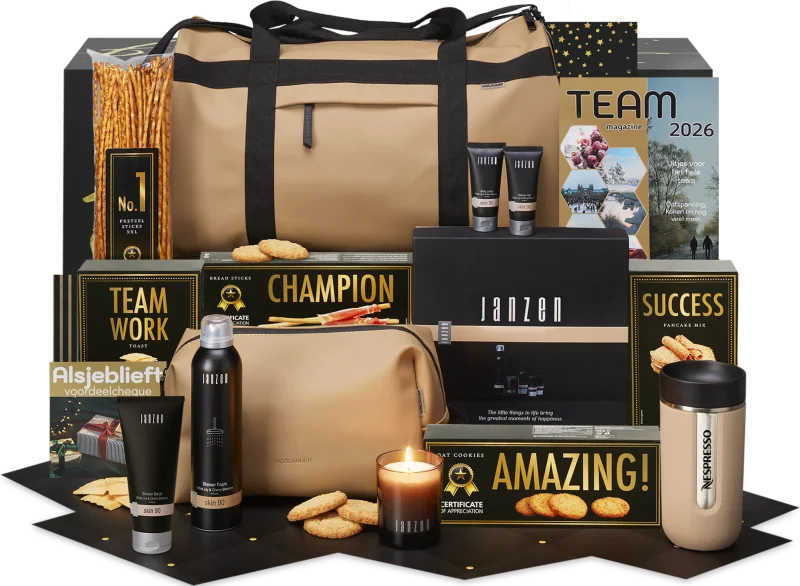 Nespresso Op reis kerstpakket met diverse luxe artikelen