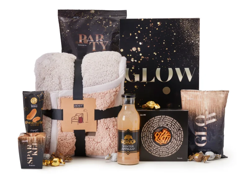 Onder De Deken kerstpakket met plaid en lekkernijen