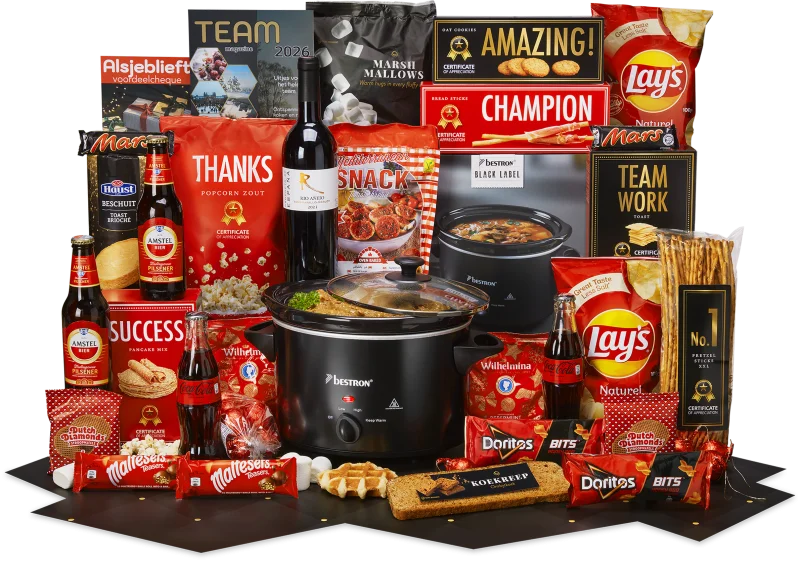 Kerstpakket met Bestron slowcooker en lekkernijen