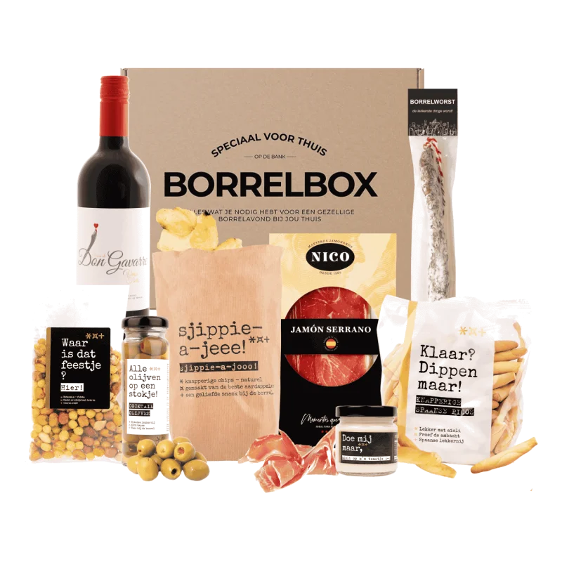 Spaans kerstpakket met diverse Spaanse lekkernijen