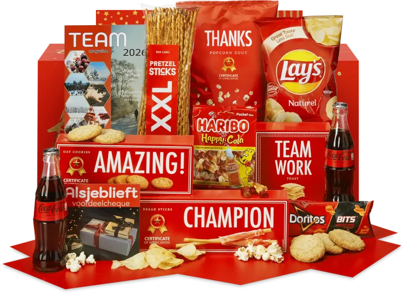 Teamwork kerstpakket met A-merken