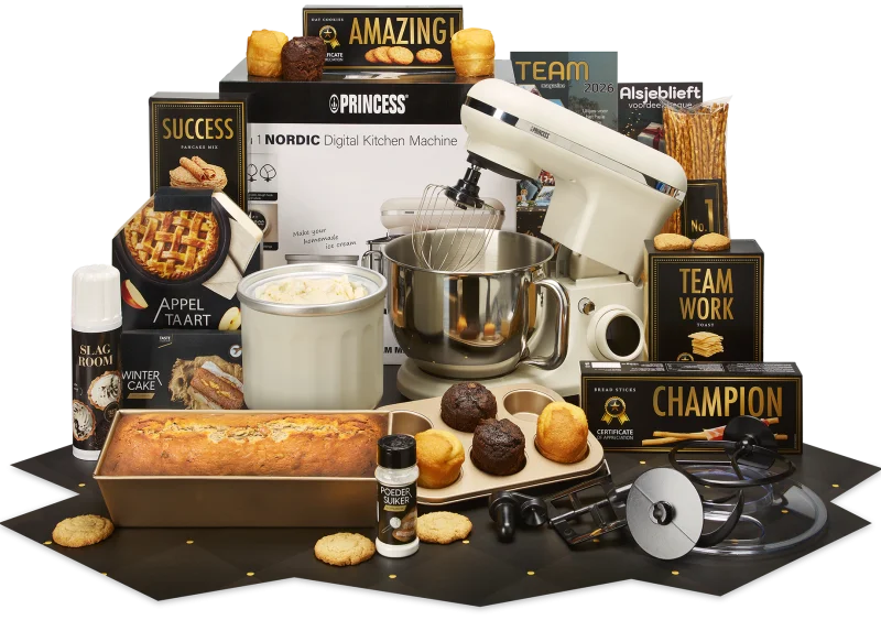Kerstpakket Thuisbakker met bakbenodigdheden