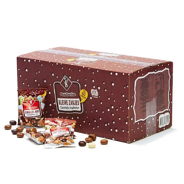 Kerstpakket Uitdeeldoos chocolade kruidnoten Bolletje