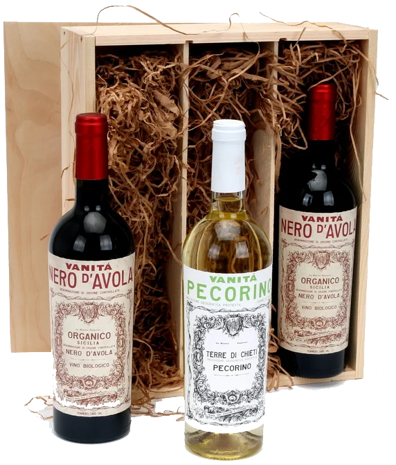 Kerstpakket Vanita Pecorino - Nero d'Avola 3-vaks