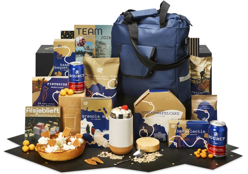 Vitaal kerstpakket met gezonde producten en handige accessoires