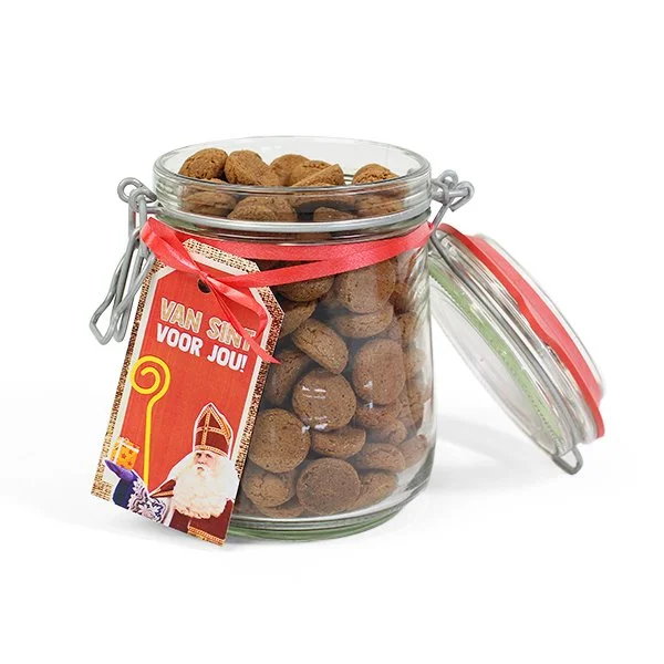 Kerstpakket Weckpot met kruidnoten Medium