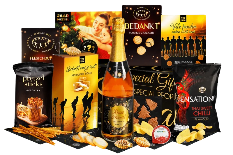 Kerstpakket Zwart goud deluxe