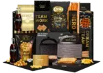 Goedkoop kerstpakket Warme Gloed met tosti-ijzer, snacks en Coca Cola