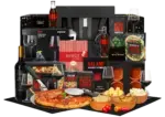 Italiaans kerstpakket Dolce Vita met pizzaset, wijn en wijnglazen