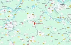 Locatie Hoofdkantoor Kerstpakketten.nl, gelegen aan de A50 in Nistelrode