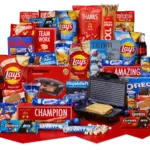 Funcooking - Kerstpakket gevuld met sandwich maker en boordevol hartige & zoete snacks en drankjes van A-merken - Kerstpakketten.nl