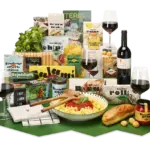 Gekruid kerstpakket - Italiaans kerstpakket met Italiaanse delicatessen, wijn en servies - Kerstpakketten.nl