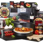 Pizzabakker - Luxe kerstpakket voor een pizza-avond thuis met steenoven, pizzakit, kruidentuintje, wijnglazen en wijn - Kerstpakketten.nl